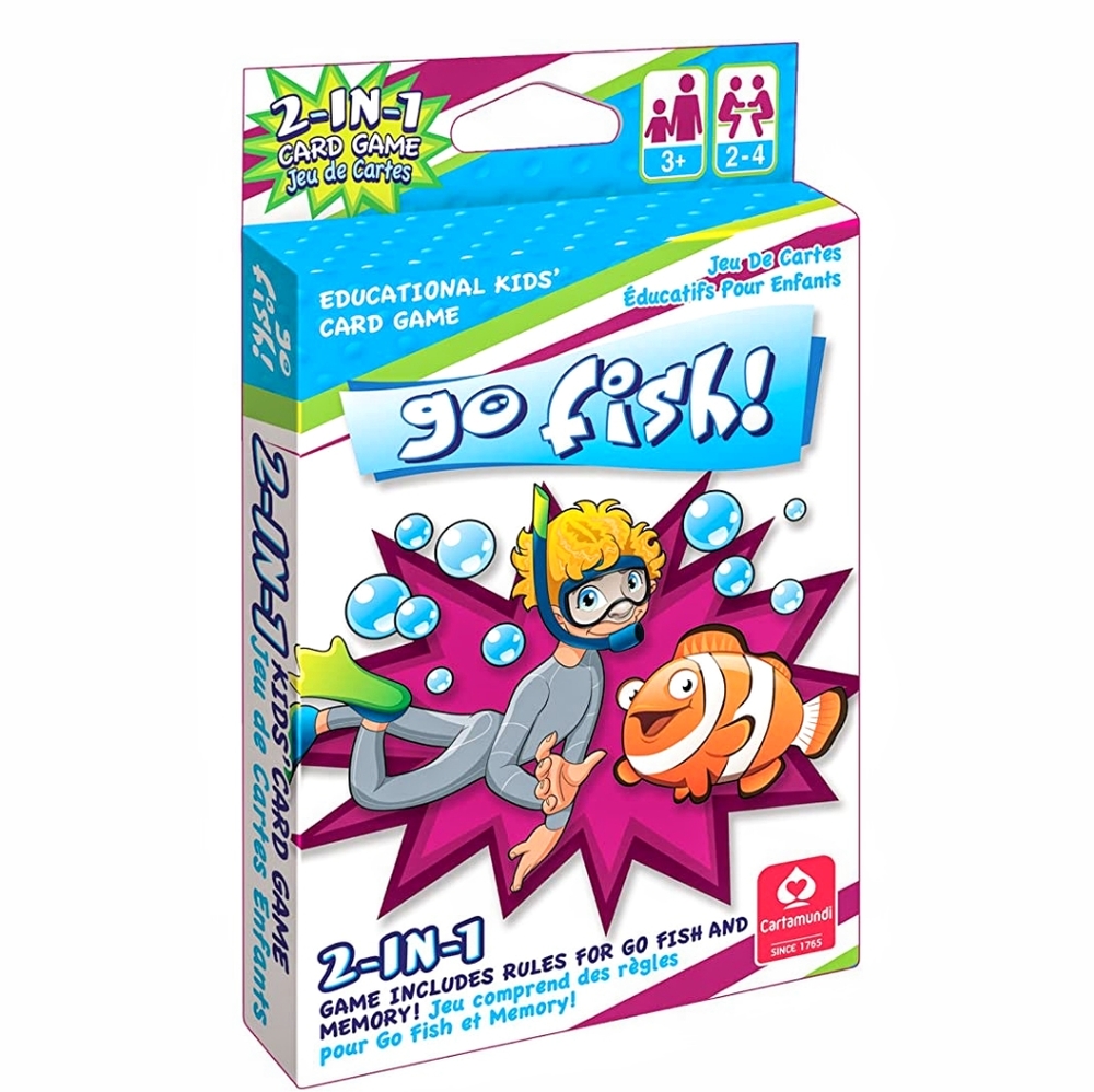 Cartamundi 1430 2 In 1 Card Game Go Fish & Memory 